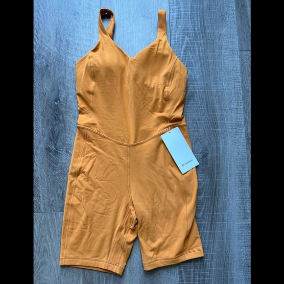 lululemon athletica Tops - Lululemon Align Onesie 8" in Autumn Orange Size 8